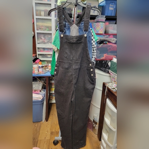Felt's Fun Finds Denim - Medium Black Denim Overalls